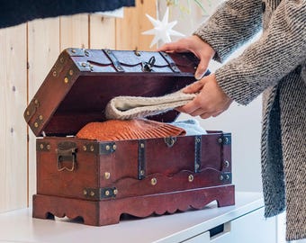 Schatkist Frankrijk met kasteel, 6400 in verschillende maten