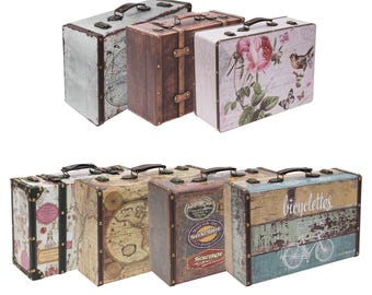 Holzkoffer im Vintage-Design VKO100 in verschiedenen Ausführungen & Größen