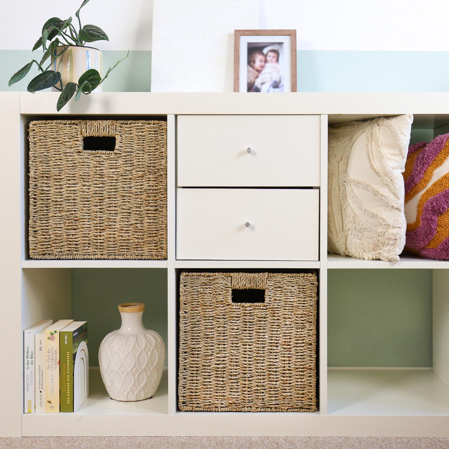 Panier de rangement tressé en jonc de mer — Beyit