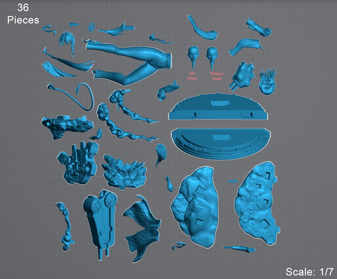 Zani Wuthering Waves Figure | 3D Printed | Anime Model | Resin