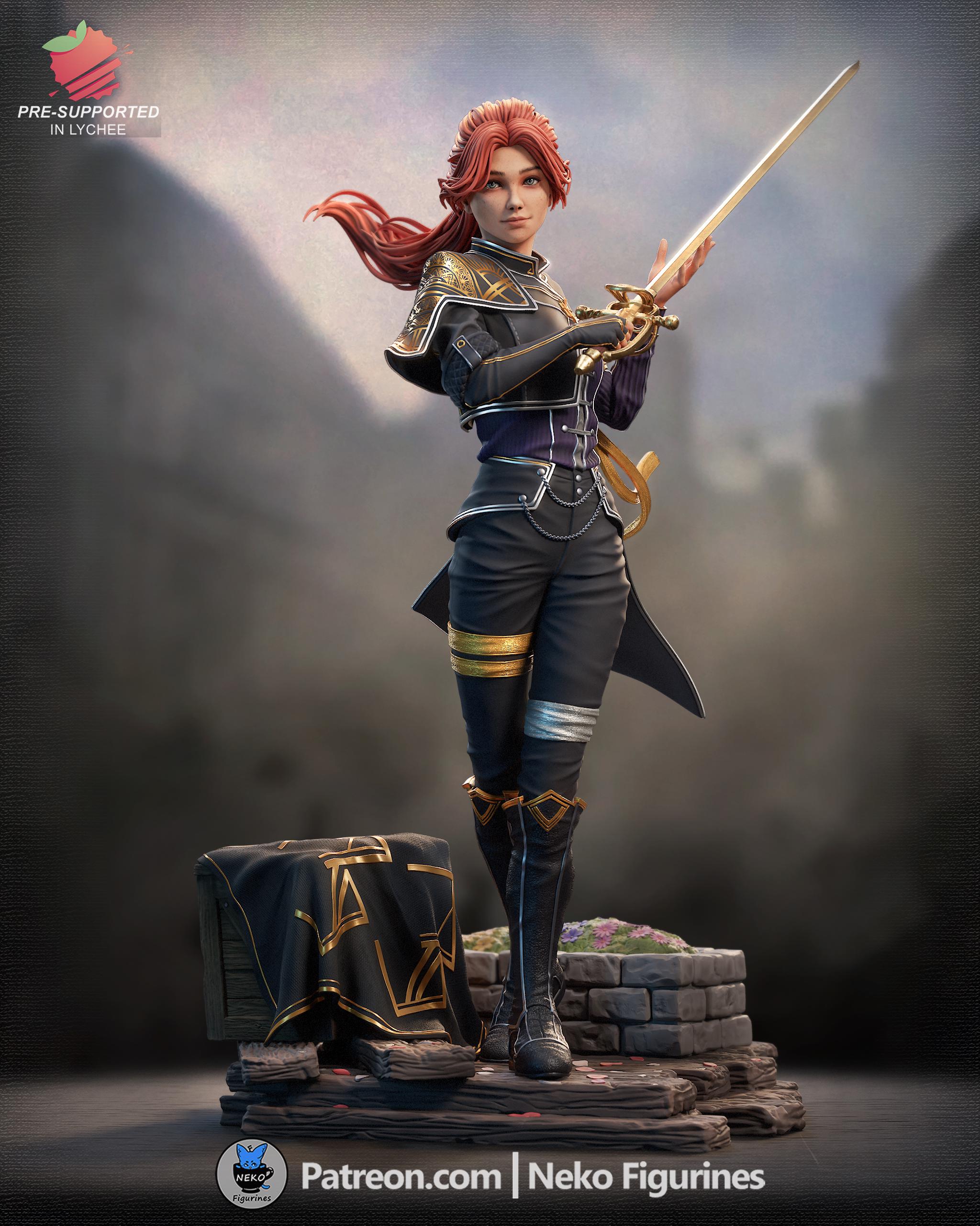 Maelle Clair Obscur: Expedition 33 Figure | 3D Printed | Anime Maelle Clair Obscur: Expedition 33 Figure | 3D Printed | Anime