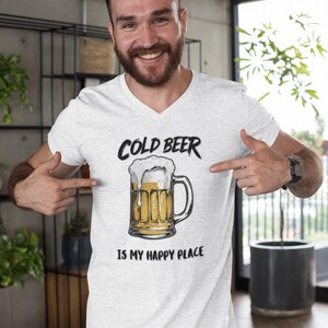 Chill Beer Lover Tee, Casual Unisex Shirt, Perfect for Happy Hour, Beer Enthusiasts, Gift for Friends, Summer Parties, Fun Night Out