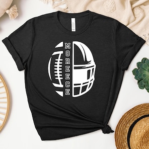 Custom Name Football Mom Shirt, Personalized Football Gift, Women Football Shirt, Women Football Season Shirt, Game Day Gift for Mom