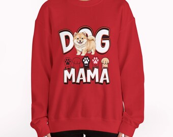 Gesticktes Hunde Mama Sweatshirt, Unisex Hunde Liebhaber Geschenk