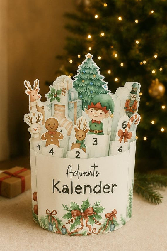 Duplo Chocolate Mini Advent Calendar – Printable DIY Template (PDF)