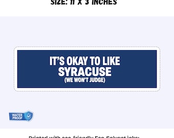 Es ist Okay, Siracuse Aufkleber zu mögen | Lustig Siracuse Autoaufkleber | Matt Vinyl Laptop & Spiegel Aufkleber | Siracusa Geschenkidee