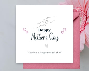 Muttertagskarte - Luxus-Mama-Grußkarten-Geschenk von Tochter und Sohn