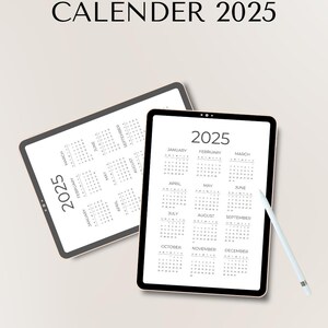 2025 Monthly Calendar with Notes, Portrait, Printable Calendar Template, Minimalist Calendar, Year Calendar, Monday/Sunday Start, A4/Letter