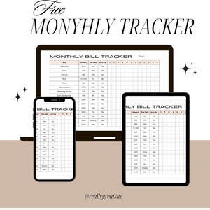 Digital Monthly Bill Tracker, Bill Payment Checklist, Bill Organizer, Finance Planner, Compatible with Goodnotes, Notability, Ipad