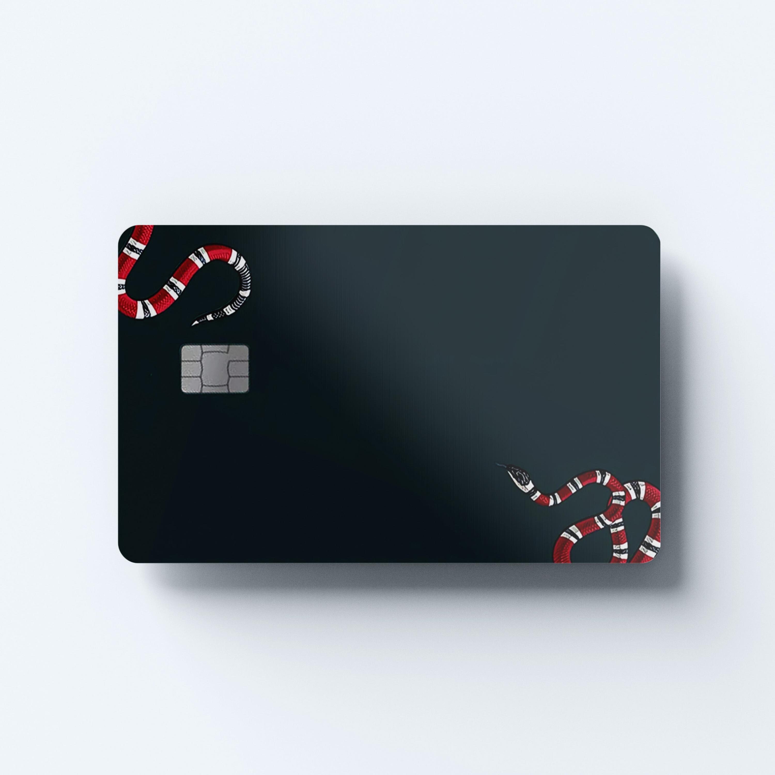 Snakeskin Art Custom Vinyl Credit Card Sticker