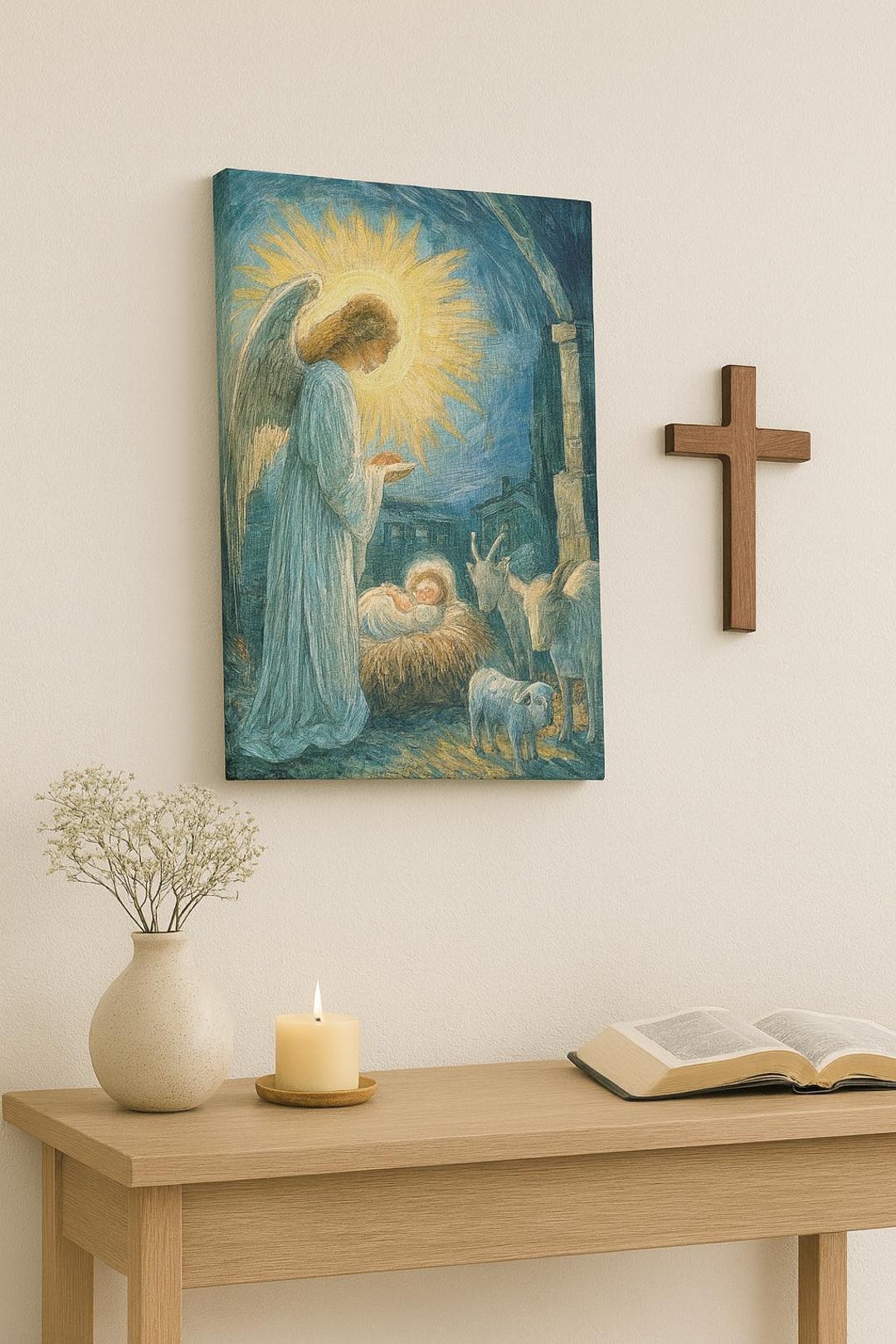 Religious Wall Art Jesus Christ Canvas Print, Christian Home Decor ...