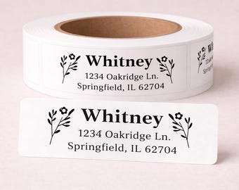 Return Address Labels Rolls, Personalized Address Labels, Wedding Address Labels Stickers