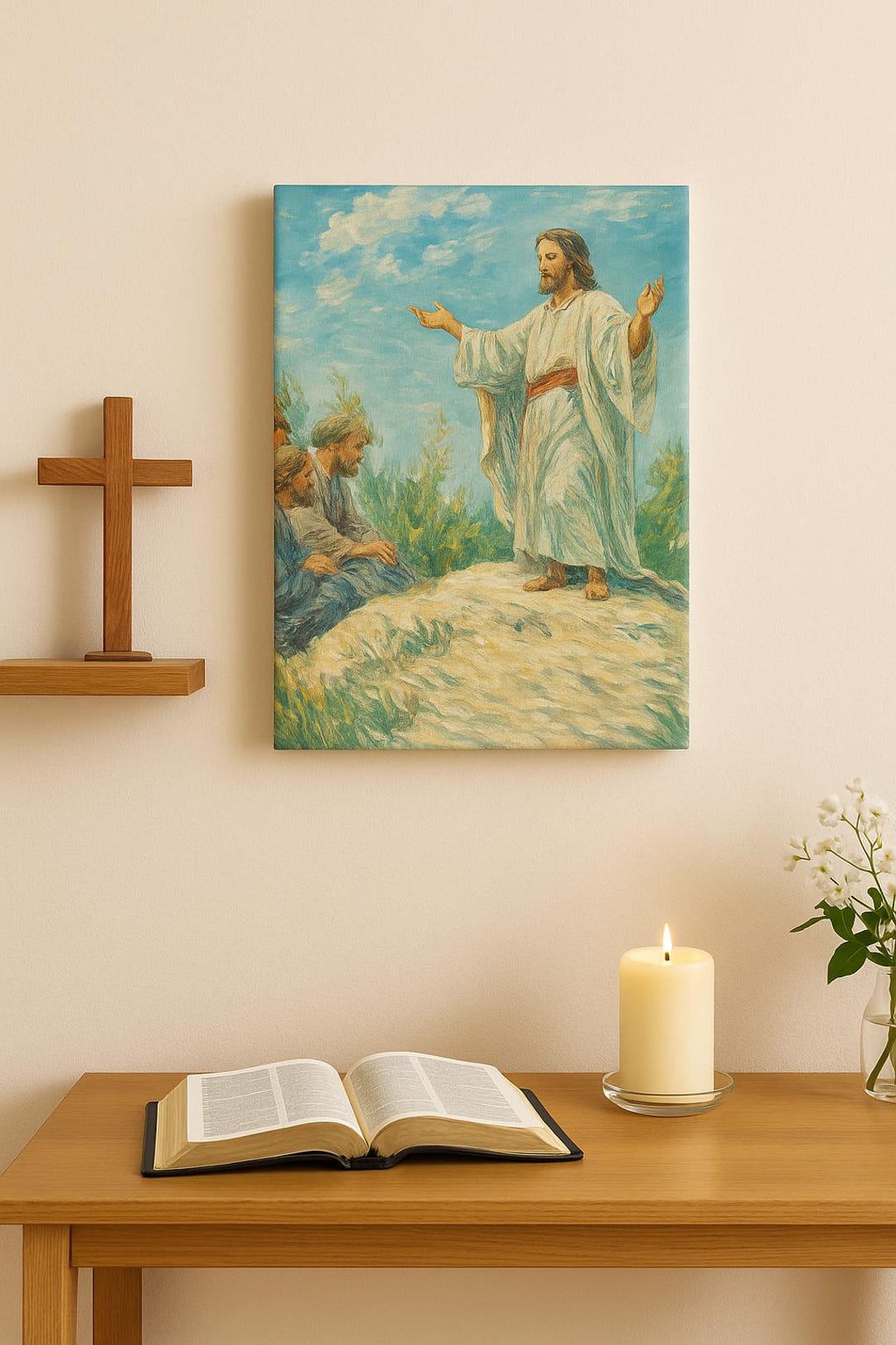 Religious Wall Art – Jesus Christ Canvas Print, Christian Home Decor ...