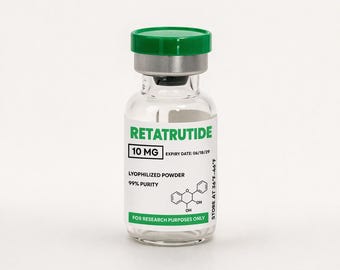Custom Peptide Vial Labels | Waterproof, Oil-Proof for 3mL/5mL Vials