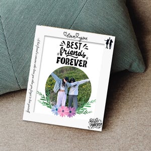 Du bist meine Person BFF Leinwand-Rahmen | Bearbeitbares Freundschaftsgeschenk | Benutzerdefinierte Bestie Foto-Andenken | Forever Friends Vorlage