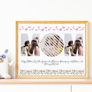 Bearbeitbare Muttertagsrahmenvorlage | Druckbare Wünsche Karte für Mama | Canva Digitales Geschenk | Sofort Download