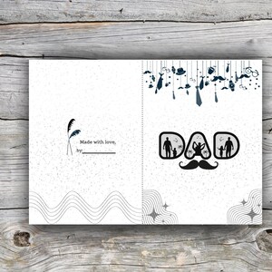 Cartão Digital para o Dia dos Pais | Moldura para Pai Super-Herói | Modelo de Desejos Editável do Canva | Presente Personalizado para o Pai | Download Instantâneo em PDF