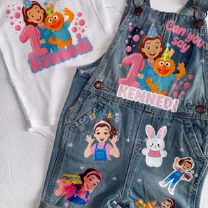 Ms. Rachel Birthday Outfit | Custom Songs for Littles Outfit | Personalized Birthday Shirt for Boy or Girl | Cake Smash Outfit