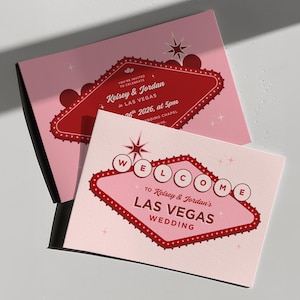 Retro Las Vegas Wedding Invitation | DIY Invite Template (Instant Download) image 1