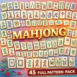 Mahjong Pattern SVG PNG Bundle, American Mahjong Svg, Mahjong Svg, Mahjong Tiles, American Svg, Mahjong gifts, Files For Cricut, Silhouette