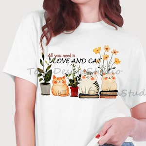 Chubby Cat Digital Art Bundle, “You Had Me at Meow”+ Other wording  PNGs, Cute Cozy Cat Clipart for T-Shirts, Mugs, Wall Art, Gift design.