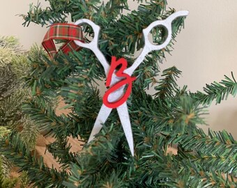 Snowflake Christmas Ornament Victorian Christmas Ornament Barber Christmas Ornament Stocking Stuffers Scissor Ornament Large Ornament
