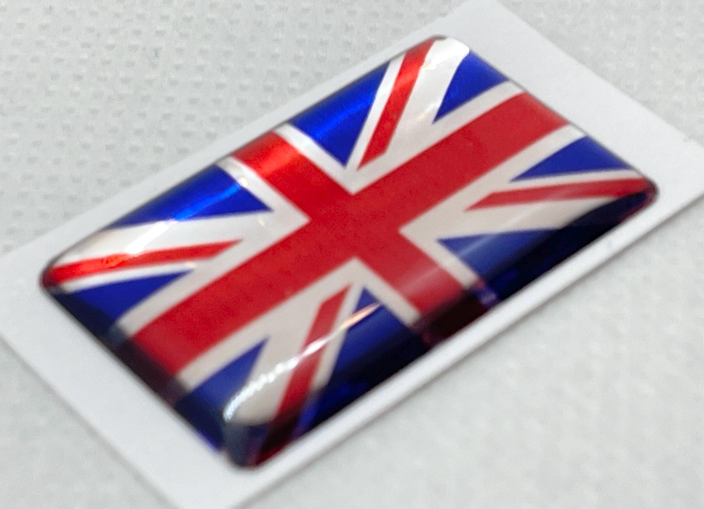 Pegatinas De Vinilo De La Cruz De San Jorge - Bandera De Inglaterra, 120mm, Pack De 2, Brillo, Fácil Aplicación