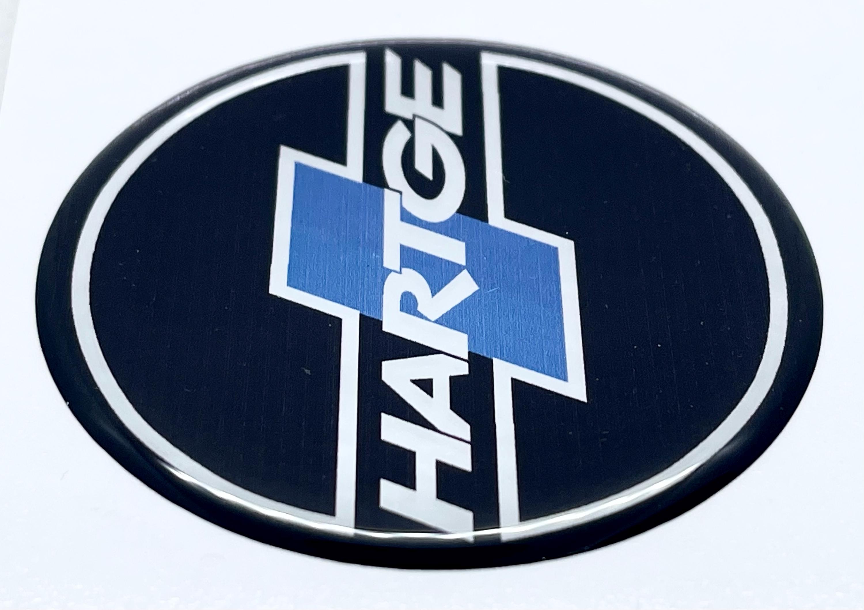 Hartge ロゴ 3D ドーム型ジェルステッカー：BMW カーエンブレム（56 mm