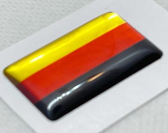 Autocollant - Drapeau Allemagne - 100mm x 72mm - Vinyle adhésif