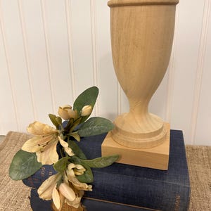 Solid Wood Finial Weathered Look