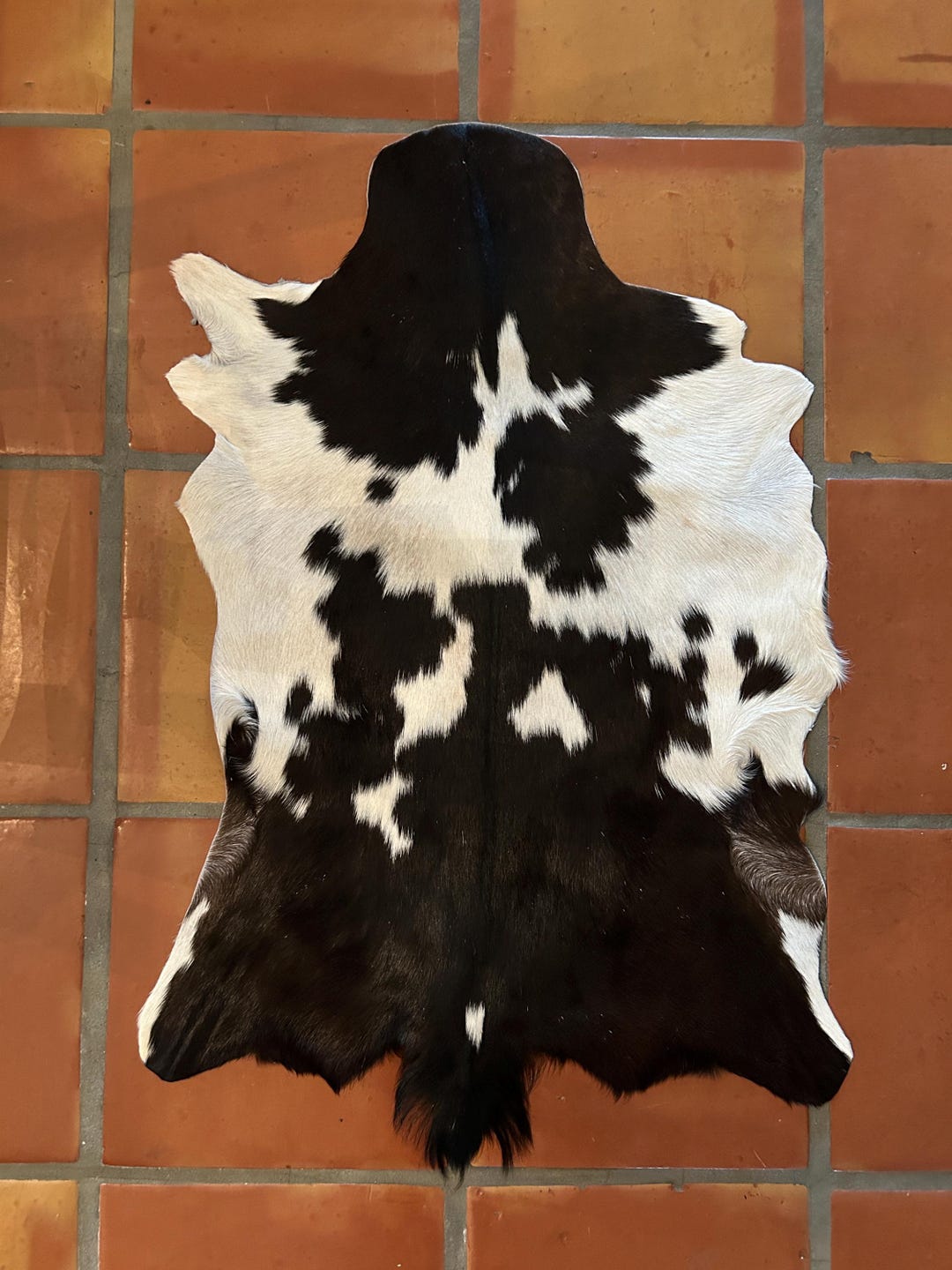 Black and White Goat Hide Rug: Rustic Farmhouse Decor - Etsy