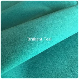 Brilliant Teal Genuine Ultrasuede Vegan