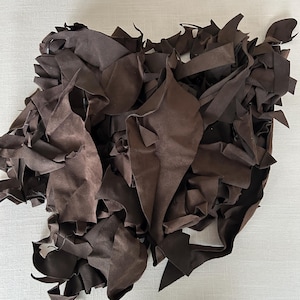 Genuine Ultrasuede Brown Remnant Lot Bag