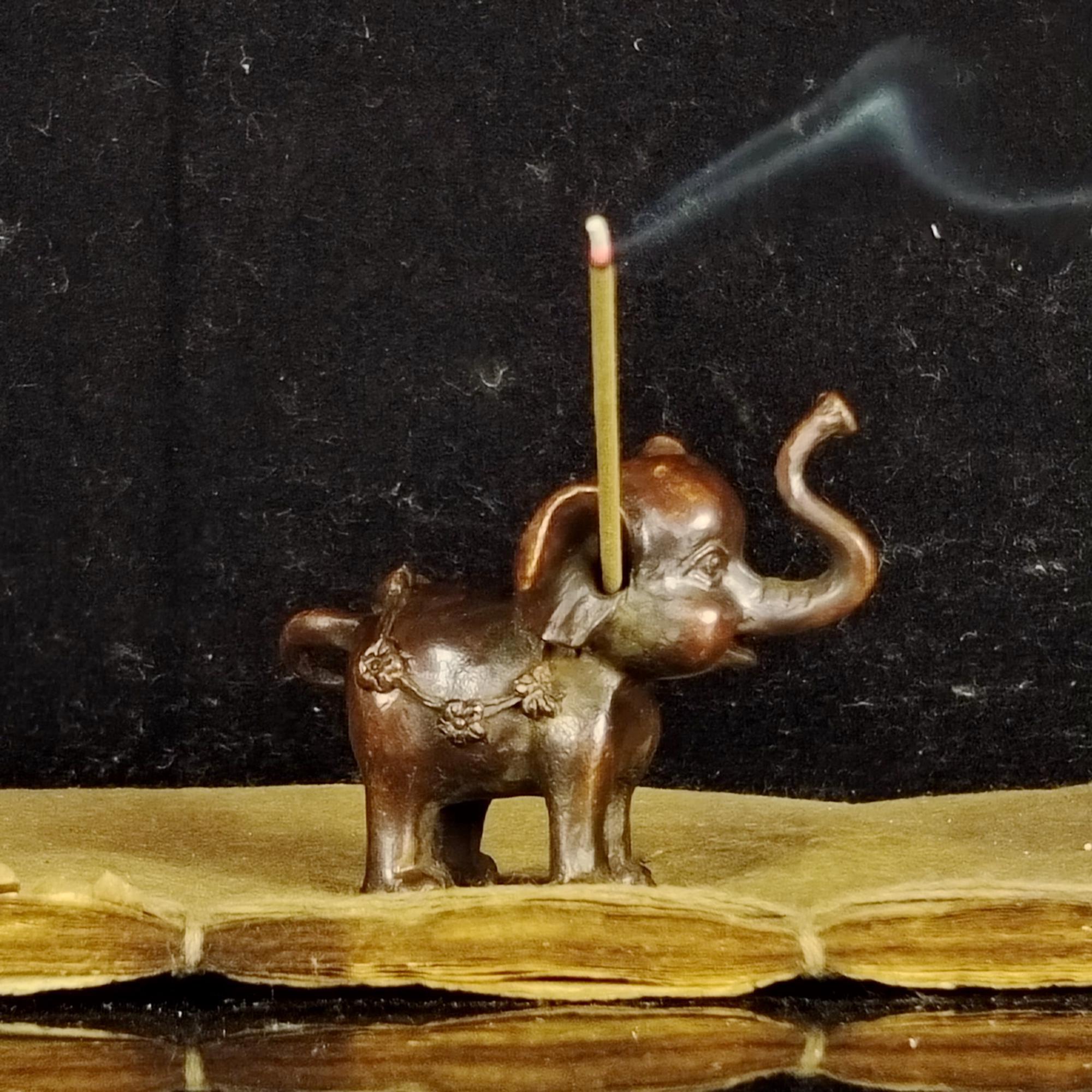Vintage Bronze Elephant Incense Burner. Tea Pet Statue - Etsy
