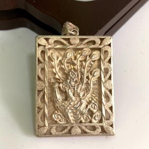 Vintage Tibetan Silver Handmade Phoenix Pendant