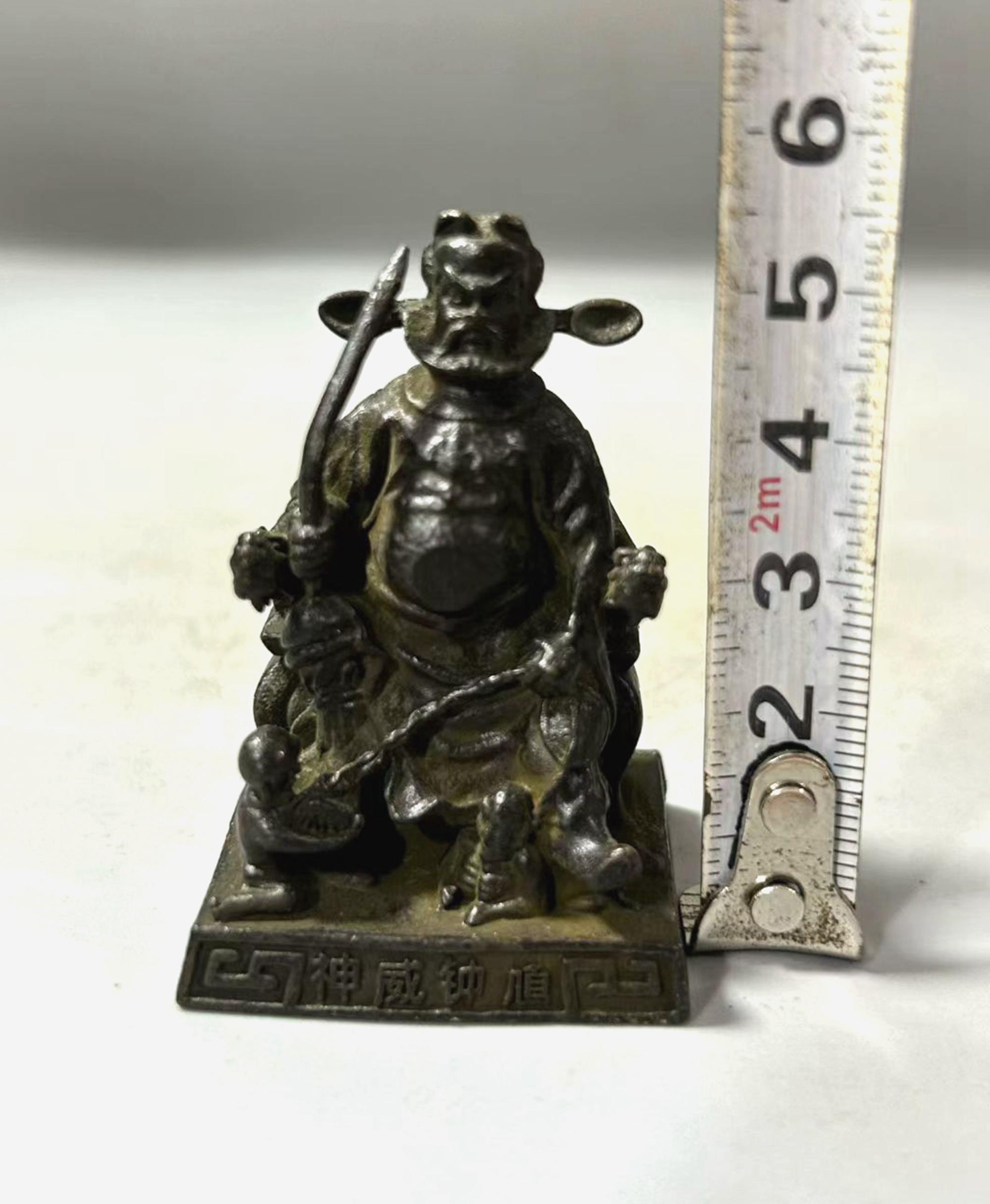 Bronze Zhong Kui Statue: Vintage Tea Pet, Feng Shui Decor - Etsy