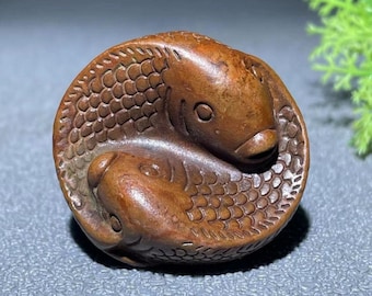 Vintage Bronze Handmade Fish Figurine – Tea Pet Statue – Traditional Chinese Teaware Decoration – Gift for Collectors