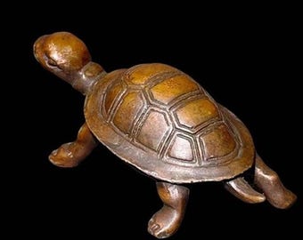 Japanese Bronze Figure of a Crane on a Turtle, 19th Century - Etsy