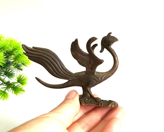 Bronze Phoenix Figurine: Handmade Chinese Tea Pet Statue - Etsy Israel