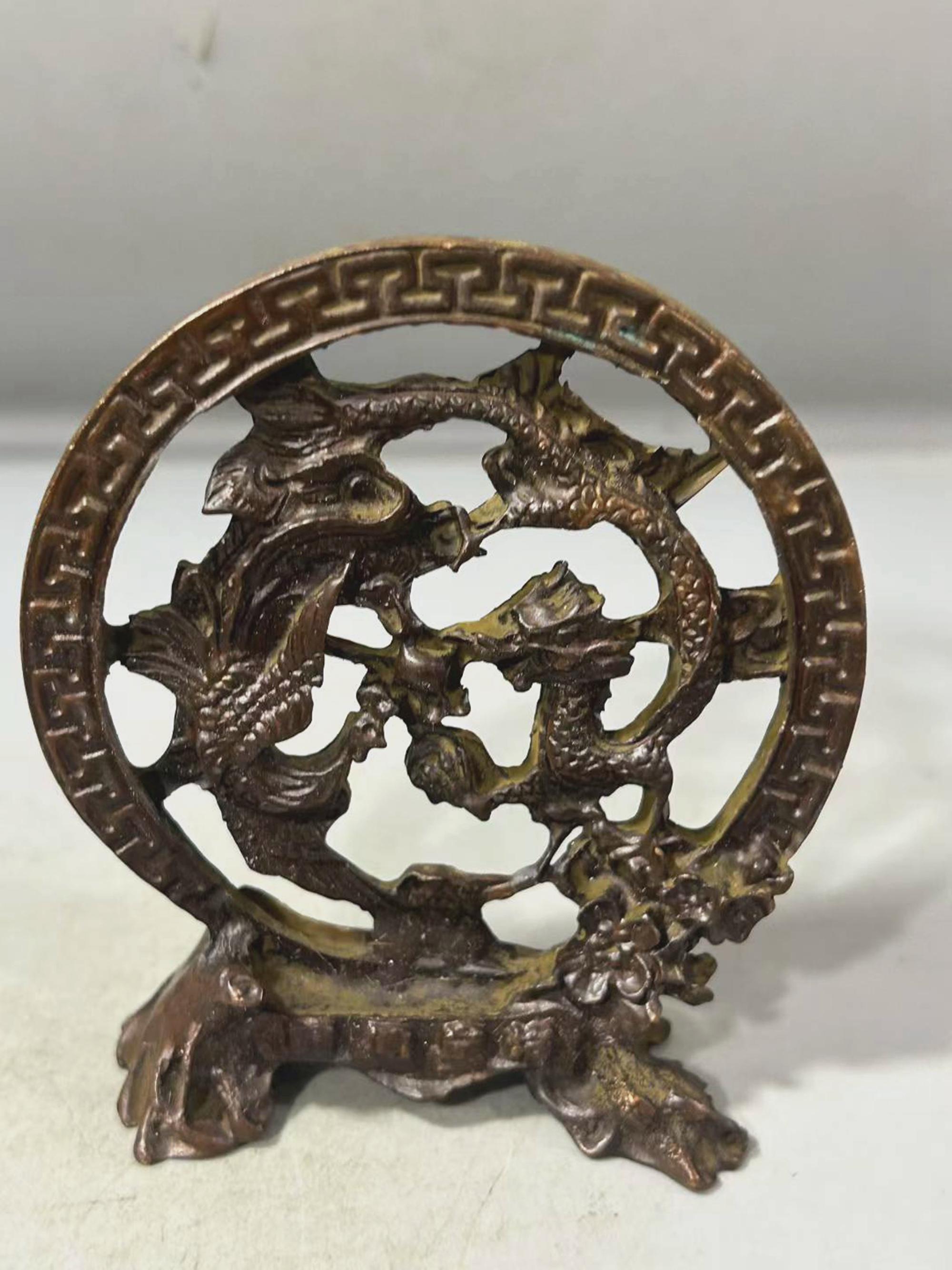 Bronze Dragon Phoenix Statue: Traditional Teaware Tea Pet - Etsy