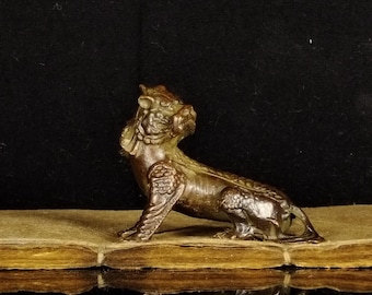 ヴィンテージブロンズ彫刻犬茶ペット像、室内装飾、風水像 - Etsy 日本