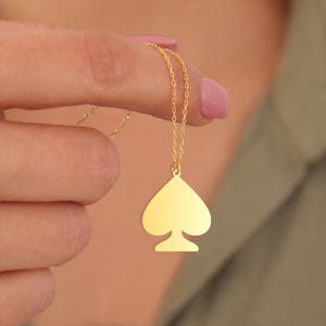 Spade Pendant - Etsy