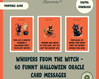 Whispers from the Witch – 60 Funny Halloween Oracle Card Messages