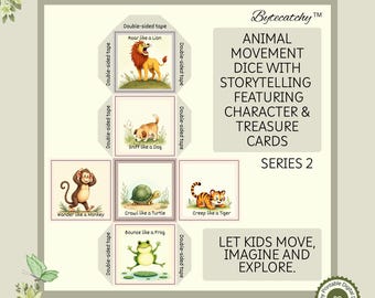 Animal Movement Dice with Storytelling - Series 2