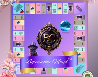 Bytecatchy Magic Printable Board Game Digital Download