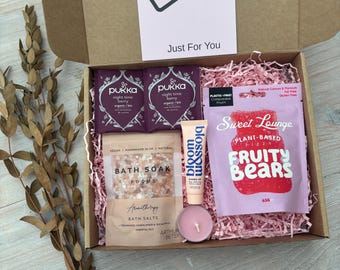 Prüfung Good Luck Geschenkbox | Lehrer Geschenk | Geschenkkorb für neue Mama | Geschenk für sie | Geburtstags-Verwöhnkorb | Damen Geschenkbox