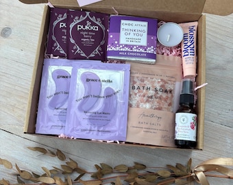 Verwöhnen Sie Geschenkkorb-Box für Sie UK | New Mum Selbstpflege-Kit | Geburtstags-Leckerli-Box |