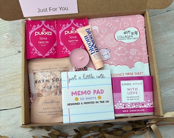 Cesta de mimos, regalo de cumpleaños en buzón en el Reino Unido para ella / Agradecimiento a la profesora / Caja de regalos para la buena suerte en los exámenes / Regalo de agradecimiento en el Reino Unido / Impulso para la revisión /