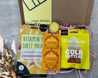 Lehrer Wertschätzung Letterbox Geschenk | Prüfung Stress Relief | Verwöhnen Hamper Good Luck für Sie | Gutes Teenager Geschenk Selbstfürsorge | Damen Pamper Geschenkkorb