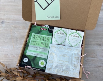 Letterbox Geschenk Prüfung Leckerli Korb | Spa Self-Care Geschenkbox für Sie | Geburtstagsgeschenk | Freund Geschenk | Pflegepaket | Box zum Entspannen